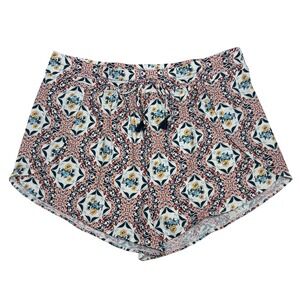 Jantzen Red Multi Ceramic Floral Print Swim Board Shorts Plus Size 18W JZ23707C
